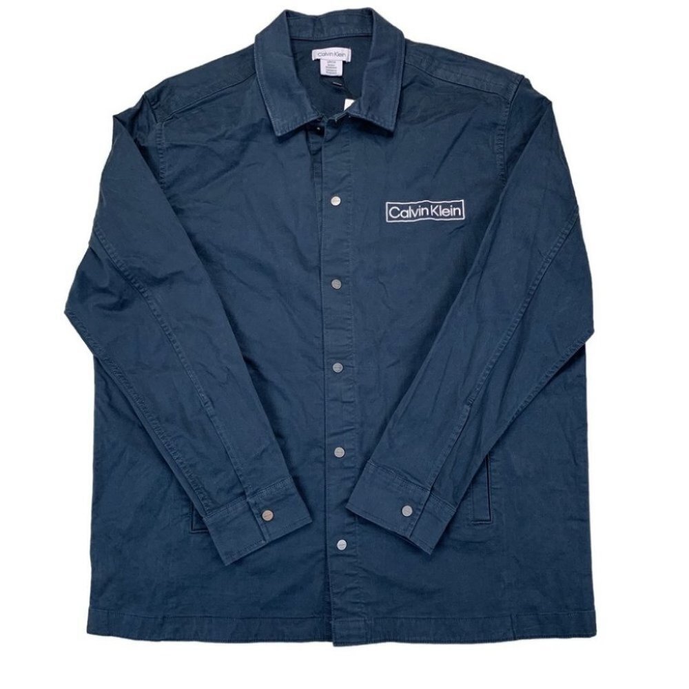 Calvin Klein Mens Relaxed Fit Box Logo Shirt Size S